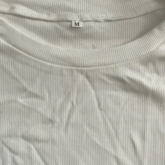 Stretchy Bodysuit with Sheer Puffy Sleeves - Picture 3 of 4